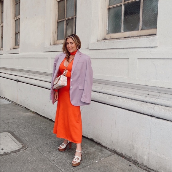 [LPA] Varenna Cut Out Knit Midi Dress - Picture 1 of 2